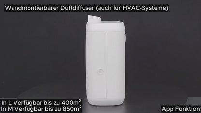 MistAura Pro M/L – Kaltvernebler Diffuser mit HVAC-Anschluss & 500 ml Duftöl | Für 400–850 m²